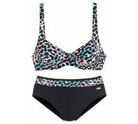 VENICE BEACH Bikini turquoise / rouge / noir / blanc, Taille M-L
