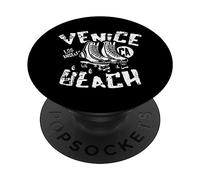 Venice Beach California Retro Vintage Design Vieilli PopSockets PopGrip Adhésif
