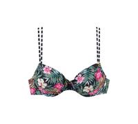VENICE BEACH Hauts de bikini vert / rose / noir / blanc, Taille 85
