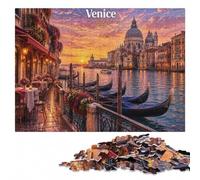 Venice Canal at Sunset Puzzle pour Adultes | Une activité puzzle flexible - une progression régulière le w nd.
