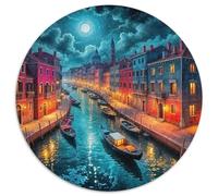 Venice Canals Puzzle Adulte Original Coloré Canal Scenery Cadeau Jouet Coloré Décoration Moderne Jeu Cadeau Unique 1000pcs (67.5x67.5cm)
