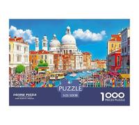 Venice Gondola Scene Carton De Haute Qualité Bords Lisses, Excellente Activité D’intérieur pour Le Jeu Seul Et Les Liens Familiaux 52x38cm/1000pcs