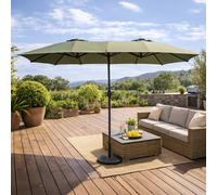 Venice parasol rectangulaire double 27x46m vert