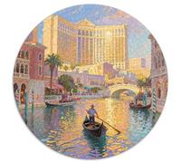 Venice River Puzzles 1000 Pieces Cadeau Unique View Jeu Éducatif Défi Jouet À De Qualité Supérieure Peinture Art pour Adultes Et Enfants À Partir De 14 Ans 1000pcs (67.5x67.5cm)