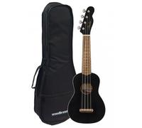Venice Uke Soprano Wn Black + Housse
