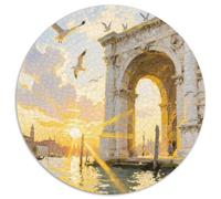 Venice Water City Puzzle 1000 Pièces Educa Jouet en Bois Cadeau Unique De l'art De La Décoration Building Jeu Éducatif Challenge Toy Adultes Et Enfants À Partir De 14 Ans 1000pcs (67.5x67.5cm)