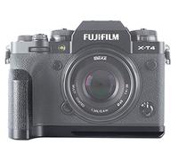 Venidice MK-XT4G Support de poignée en métal pour appareil photo numérique Fujifilm X-T4 XT4, métal, noir, tissu Venidice