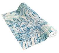 Venilia Insert en Mousse Souple Tapis Veni Soft Base Antidérapante, PVC, Ficus, Blanc Pétrole, 65 x 200 x 0, 5 cm, 54801