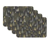 Venilia Lot de 4 Sets de Table, Arbres dorés, pour Salle à Manger, Dessous de Plat, décoration de Table de Noël, Sets de Table de Noël, faciles à Nettoyer, qualité Alimentaire, 45 x 30 cm, 59129