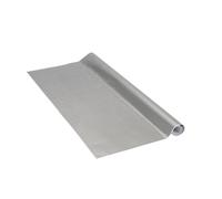 Venilia Papier adhésif Alu Aspect métal Silber - 45cm x 1,5m - Épaisseur 160μ, Film autocollant pour meuble et cuisine, film décoratif, papier peint, PVC sans phtalates, Fabriqué en UE