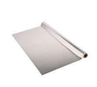 Vénilia Papier adhésif Alu Brossé Aspect métal - 45cm x 1,5m - Épaisseur 120μ, Film autocollant pour meuble et cuisine, film décoratif, papier peint, PVC sans phtalates, Fabriqué en UE