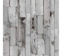 Venilia Papier adhésif | Mur de pierre Gris Aspect pierre | 90 cm x 2,1 m, Épaisseur 95μ | Film autocollant pour meuble et cuisine, film décoratif, papier peint | PVC sans phtalates | Fabriqué en UE