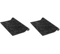 Vénilia Papier adhésif Velvet Aspect velours Anthracite - 45cm x 1m - Épaisseur 140μ, Film autocollant pour meuble et cuisine, film décoratif, papier peint, PVC sans phtalates, Fabriqué en UE