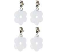 Venilia Porte-Nappe, Métal, Fleur Blanche., Blume Weiß