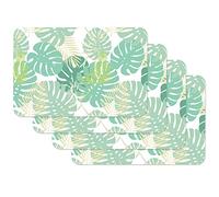 Venilia Set de table imprimé Palm tree, Napperon pour salle à manger, Tapis de table à manger, rectangulaire, 4 pièce, 45 x 30cm, 59107