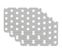 Venilia Set de table imprimé Points gris, Napperon pour salle à manger, Tapis de table à manger, rectangulaire, 4 pièce, 45 x 30cm, 59051