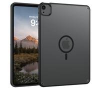 VENINGO Coque magnétique pour iPad Air 4/5/6/7 génération pour iPad Pro 11", protection de qualité militaire améliorée de 4,2 m, dos translucide mat en TPU souple, résistant aux chocs, noir