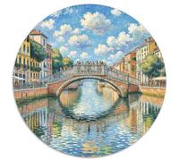 Venise 1000 Pièces Casse-tête Architecture Puzzle Rond pour Adultes Et Enfants Classiques Cadeau Qualité Supérieure 1000pcs (67.5x67.5cm)