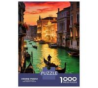Venise 1000 Pièces Puzzle en Carton, Les canaux vénitiens Puzzle De Haute Qualité pour Adultes, Puzzle Éducatif, Puzzle Familial Cadeau 70x50cm/1000pcs