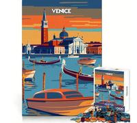 Venise au crépuscule Puzzle pour Adultes 1000 pièces Exercice Mental Évasion paisible (50x75cm)