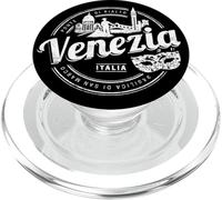Venise avec Gondolier Italie Carnaval Vintage Souvenir PopSockets PopGrip pour MagSafe
