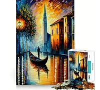 Venise en Couleurs Puzzles pour Adultes de 1000 pièces Développe la mémoire Amusant Découpe de Haute précision Facile à Apprendre Plaisir en Famille (50x75cm)