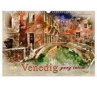 Venise - en toute intimité, Version française (Calendrier mural 2026 DIN A3 portrait), Calendrier CALVENDO mensuel