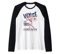 Venise Est. 1905 California Retro Vintage Design Manche Raglan