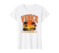 Venise Floride T-Shirt Graphique avec Valeur, Femme, Blanc, M