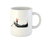 Venise Gondole Gondolier Rame Panneau Italie Voyage Italien Tasse À Thé Unique Mug Céramique Tasse À Café Idée Cadeau Pour Pâques Anniversaire Collègue 330Ml