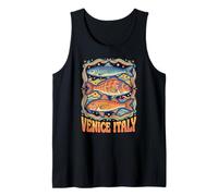 Venise Italie, Poisson rétro coloré Amusant, Amateur Italien côtier Débardeur