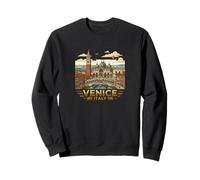 Venise Italie Souvenir de Voyage rétro Ville Grand Canal Graphique Sweatshirt
