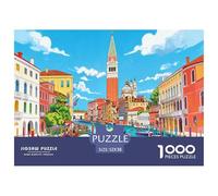Venise, la Cité des Eaux Puzzle 1000 Pièces Adultes intéressant Puzzles 1000 Pièce Jeu ÉduChatif Décor À La Maison 52x38cm/1000pcs
