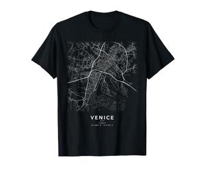 Venise Plan de Ville Italie Rues et Coordonnées T-Shirt