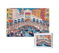Venise Puzzle 2000 Pièces Adultes Puzzle Paysage Classique, Activite Manuelle Adulte, Puzzles de Jeu Stimulants, Puzzles impossible, Enjoy Activités de défi Familial pour Ies Soirées de Jeu,p28t