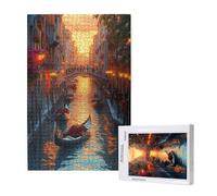 Venise Puzzle 2000 Pièces Adultes Puzzle Paysage Classique, Activite Manuelle Adulte, Puzzles de Jeu Stimulants, Puzzles impossible, Enjoy Activités de défi Familial pour Ies Soirées de Jeu,p1761t