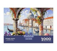 Venise Terrasse du Front de Mer Puzzle 1000 Pièces Adultes Enfants intéressant Puzzles 1000 Pièce Défi Jouet Cadeau 52x38cm/1000pcs