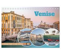 Venise - Un hommage imagé à la magie vénitienne (Calendrier de bureau 2026 DIN A5 vertical), CALVENDO calendrier mensuel: Découvrez chaque mois des ... capturent la beauté intemporelle de Venise.