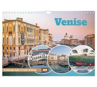Venise - Un hommage imagé à la magie vénitienne (Calendrier mural 2026 DIN A4 vertical), CALVENDO calendrier mensuel: Découvrez chaque mois des ... capturent la beauté intemporelle de Venise.