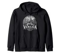 Venise Vénétie Italie Cityscape Woodcut Sweat à Capuche