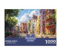 Venise Ville de l'eau 1000 Pieces Jigsaw Puzzles for Adults Family Challenge Toys Stress Relieving Entertainment Cultivate The Spirit of Teamwork for Adults Gifts 38x26cm/1000pcs