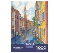 Venise Ville de l'eau Puzzle 1000 Pièces Educa Jouet Divertissement Créatif DécoRation Intérieure Art Jeu Éduchatif Challenge Toy pour Adultes Et Enfants À Partir De 12 Ans 38x26cm/1000pcs