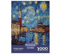 Venise Ville de l'eau Puzzle 1000 Pièces Educa Jouet en Bois Divertissement Créatif DécoRation Intérieure Jeu Éduchatif Challenge Toy Adultes Et Enfants À Partir De 14 Ans 38x26cm/1000pcs