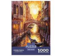 Venise Ville de l'eau Puzzle 1000 Pièces Educa Jouet en Bois Jeu D'Intelligence DécoRation Intérieure Jeu Éduchatif Challenge Toy Adultes & Enfants des 14 Ans 70x50cm/1000pcs