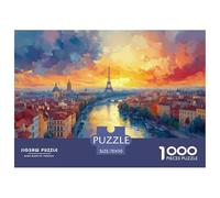 Venise Ville d'eau Lagune 1000 Pièces Puzzles Adultes Jeux Éducatifs Jeu De Défi Familial Cadeaux d'anniversaire pour Noël Décoration Intérieure Relaxation Et Sagesse 70x50cm/1000pcs