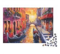 Venise, Ville des eaux Puzzle Jouets 1000 Comprimés De Guerir Adultes Enfants Jeux Cadeaux Décoration pour La Maison Puzzle Impossible Jeux Éducatifs 1000pcs (75x50cm)