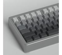 Venit Keys Keycaps imprimés sur Le côté, PBT dégradé Keycaps 125 Touches Cherry Profile Heat Sublimation Keycap pour Clavier mécanique MX Cherry (dégradé Gris)