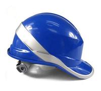 Casque de sécurité à bouton-poussoir haut de gamme Delta Plus Diamond V bleu