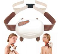 Veniveta Masseur de cou portable avec mains, masseur portatif sans fil pour cou et épaules, machine de massage au toucher réel, masseur cervical des tissus profonds rechargeable pour la maison et le