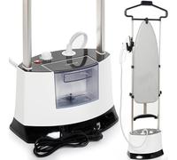 Venkillian Défroisseur Vapeur Vertical Professionnel: Puissance Vapeur 1400W 6 Bar avec Réservoir Amovible 1,6L Planche à Repasser Pliable 2-en-1 pour Maison, Hôtel et Petites Entreprises